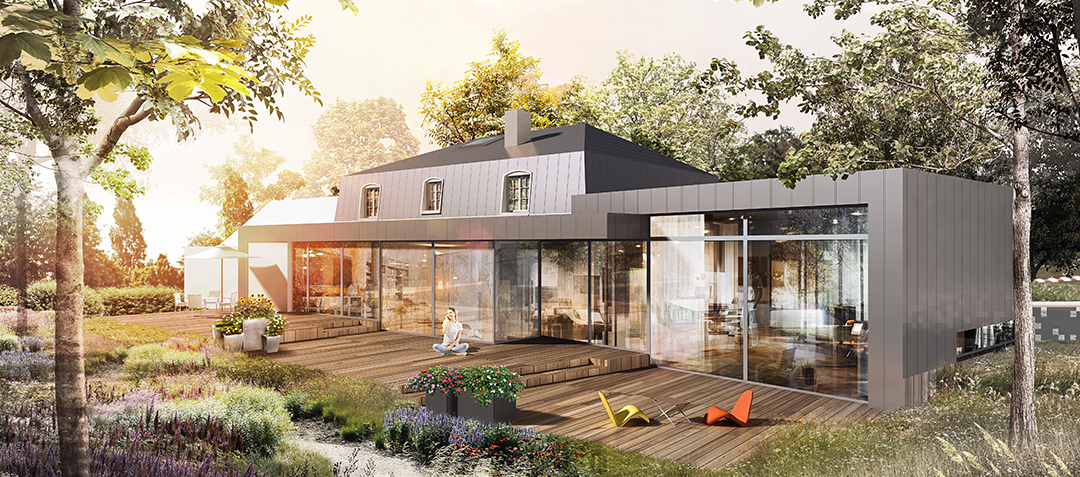 Annexe de maison - Vue arrière donnant sur la terrasse